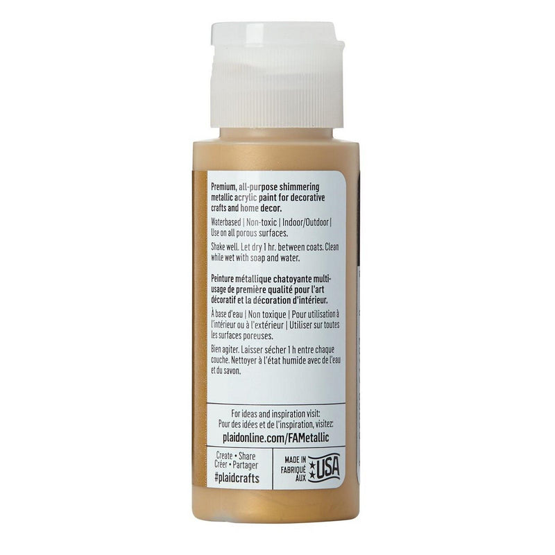 Load image into Gallery viewer, Folkart • metallic acrylic paint antique gold 59ml