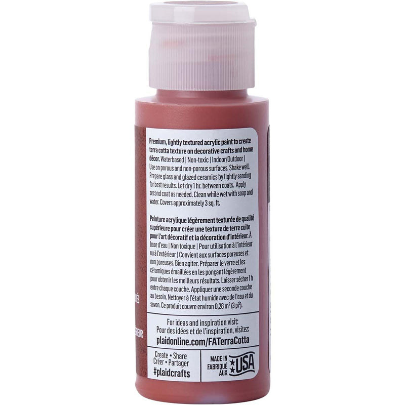 Load image into Gallery viewer, Folkart • terra cotta textured acrylic paint 59ml red clay