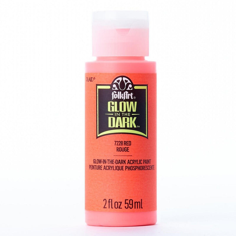 Load image into Gallery viewer, Folkart • glow in the dark colors red glow in the dark 59ml