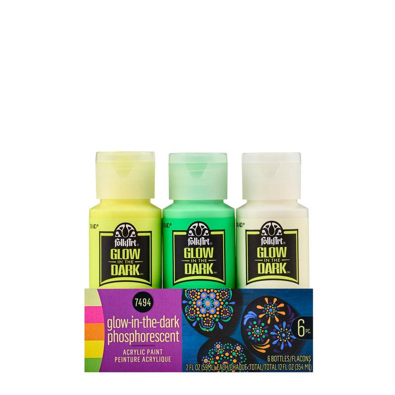 Load image into Gallery viewer, Folkart • paint sets glow 6x