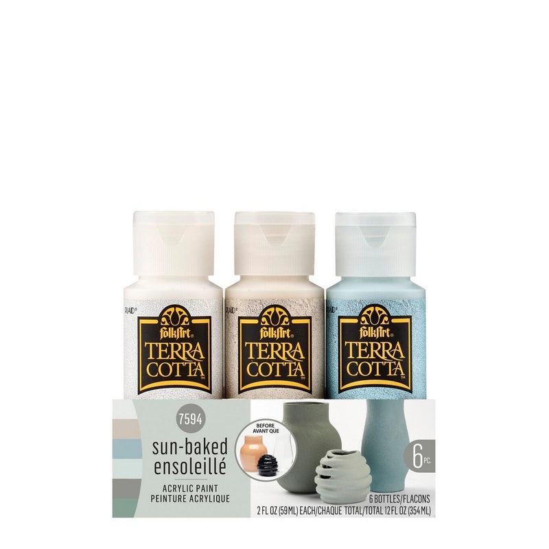 Load image into Gallery viewer, Folkart • paint sets terra cotta sun baked 6x