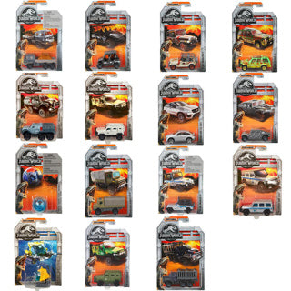 Load image into Gallery viewer, Mattel jurassic world matchbox diecast collectie (legacy movie) assorti