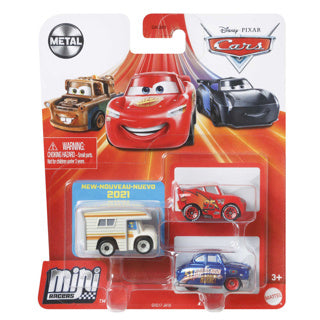 Chargez l'image dans la visionneuse de la galerie, Mattel cars disney mini racers 3 pack assorti