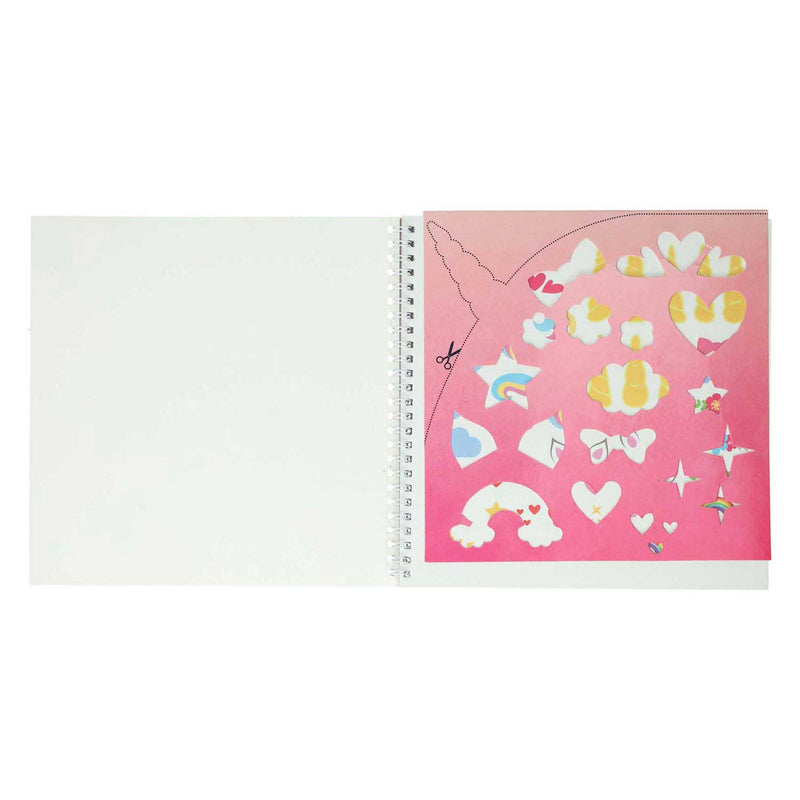 Load image into Gallery viewer, Mondikaarten sticker- en sjablonenboek ik hou van unicorns