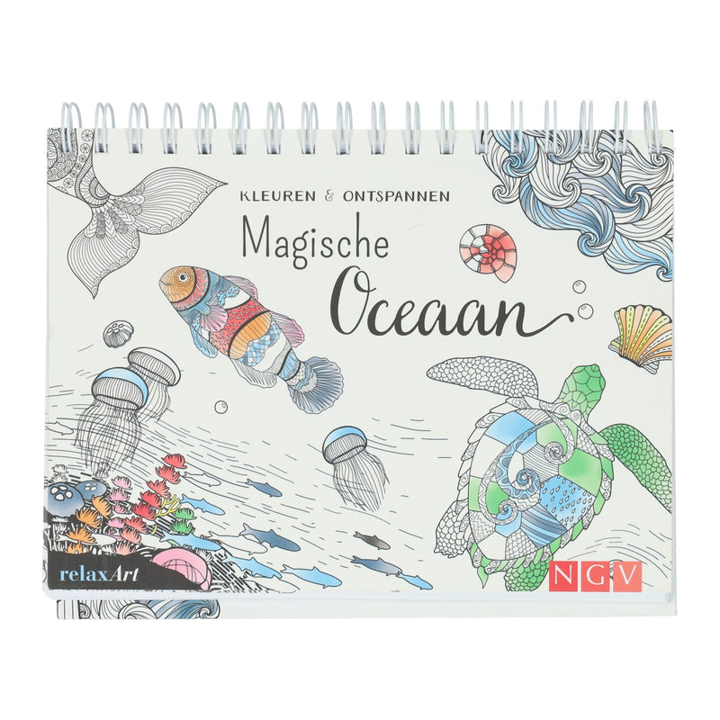 Load image into Gallery viewer, Mondikaarten magische oceaan kleuren en ontspannen - kleurboek