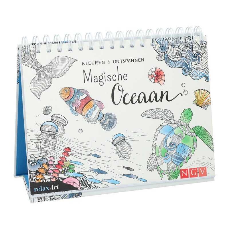 Load image into Gallery viewer, Mondikaarten magische oceaan kleuren en ontspannen - kleurboek
