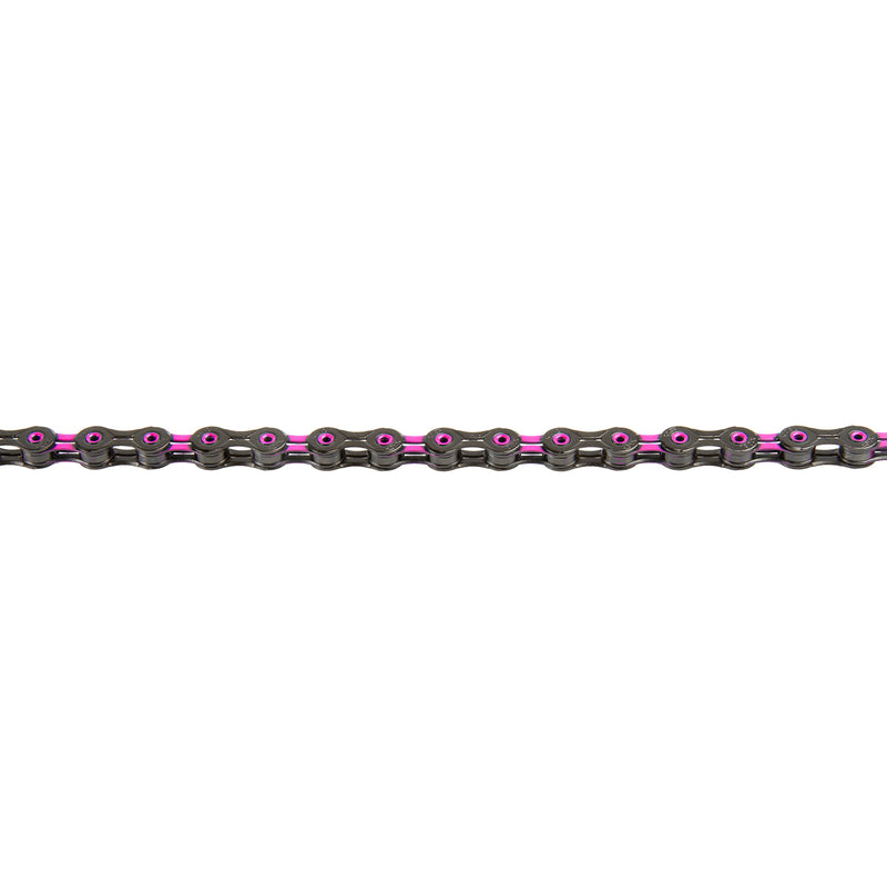 Afbeelding laden in galerijviewer, KMC Fietsketting DLC 11 118 schakels - Roze Zwart