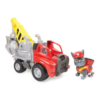 Afbeelding laden in galerijviewer, Rubble crew - charger’s kraanwagen met speelfiguur en beweegbare onderdelen - paw patrol speelgoed