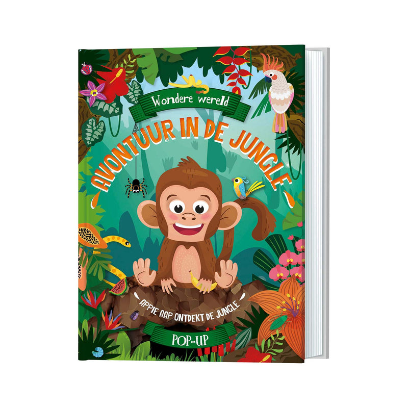 Load image into Gallery viewer, Wondere Wereld Pop-up Boek - Avontuur in de jungle