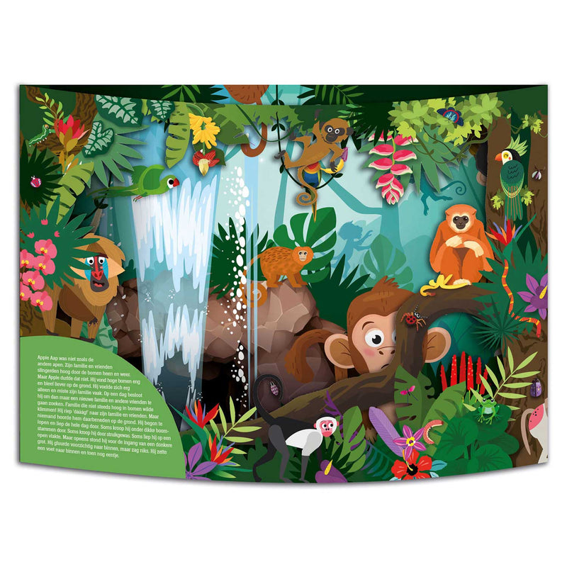 Load image into Gallery viewer, Wondere Wereld Pop-up Boek - Avontuur in de jungle