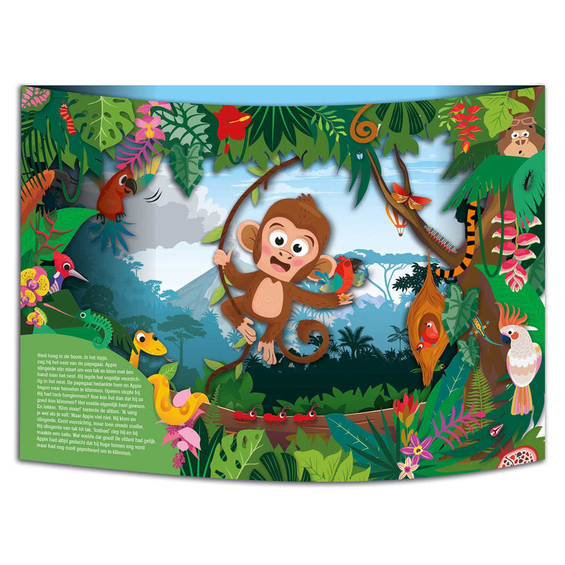 Load image into Gallery viewer, Wondere Wereld Pop-up Boek - Avontuur in de jungle
