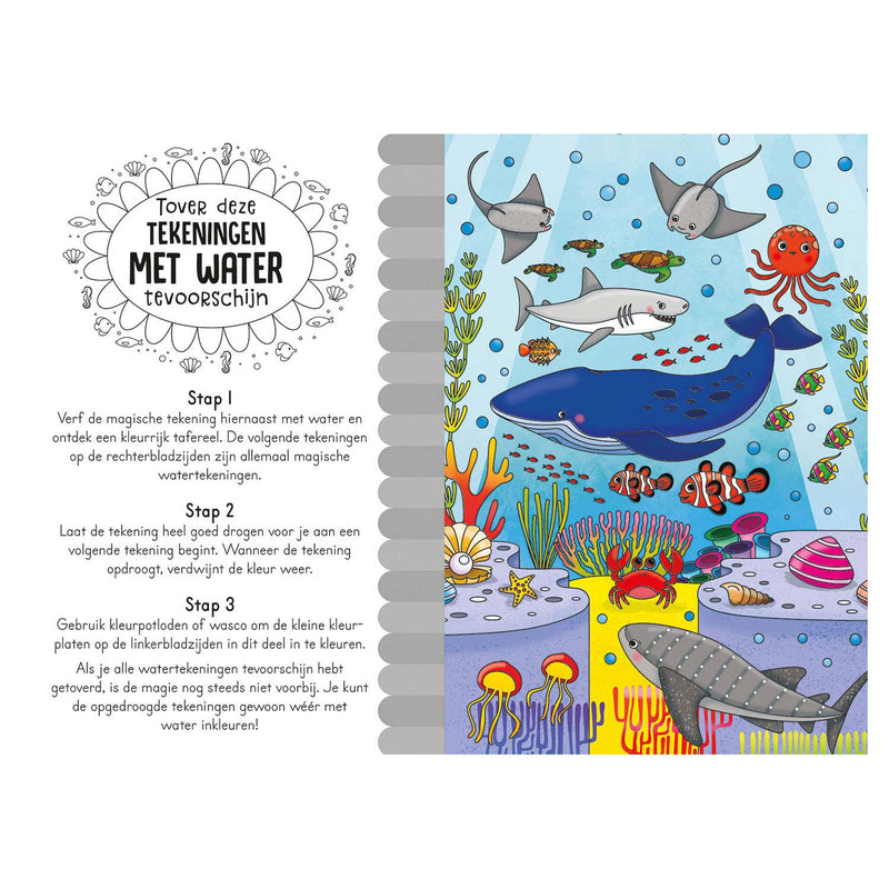 Cargue la imagen en el visor de la galería, Magisch waterkleurboek In de zee