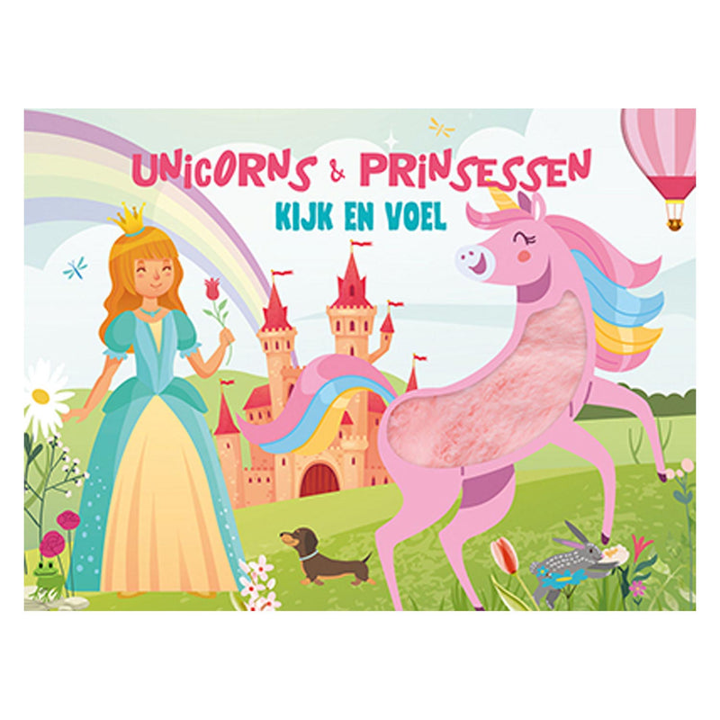 Load image into Gallery viewer, Lantaarn publishers kijk en voel - unicorns en prinsessen