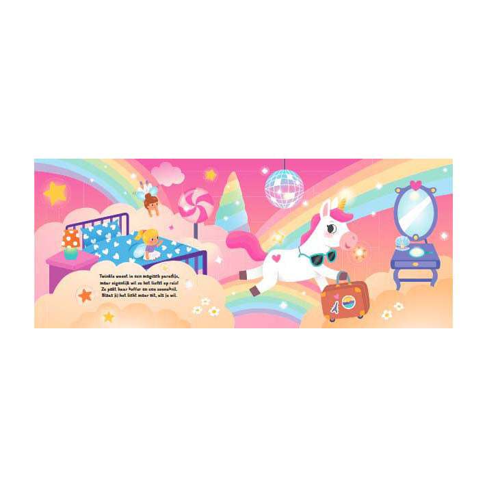 Load image into Gallery viewer, Lantaarn publishers slaap lekker, kleintje lampjes - unicorn peuterboek