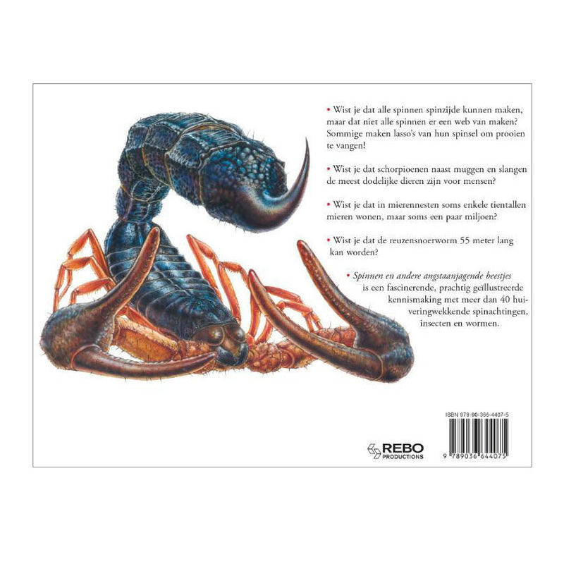 Load image into Gallery viewer, Rebo publishers boek over spinnen, angstaanjagende wezens