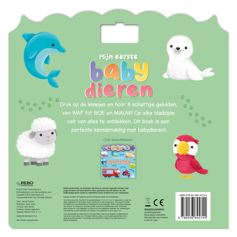Load image into Gallery viewer, Rebo Publishers Geluidenboek Mijn Eerste Babydieren
