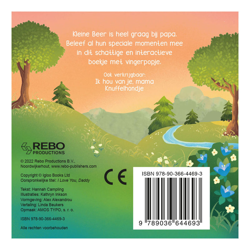 Load image into Gallery viewer, Rebo publishers ik hou van je, papa - vingerpopboek