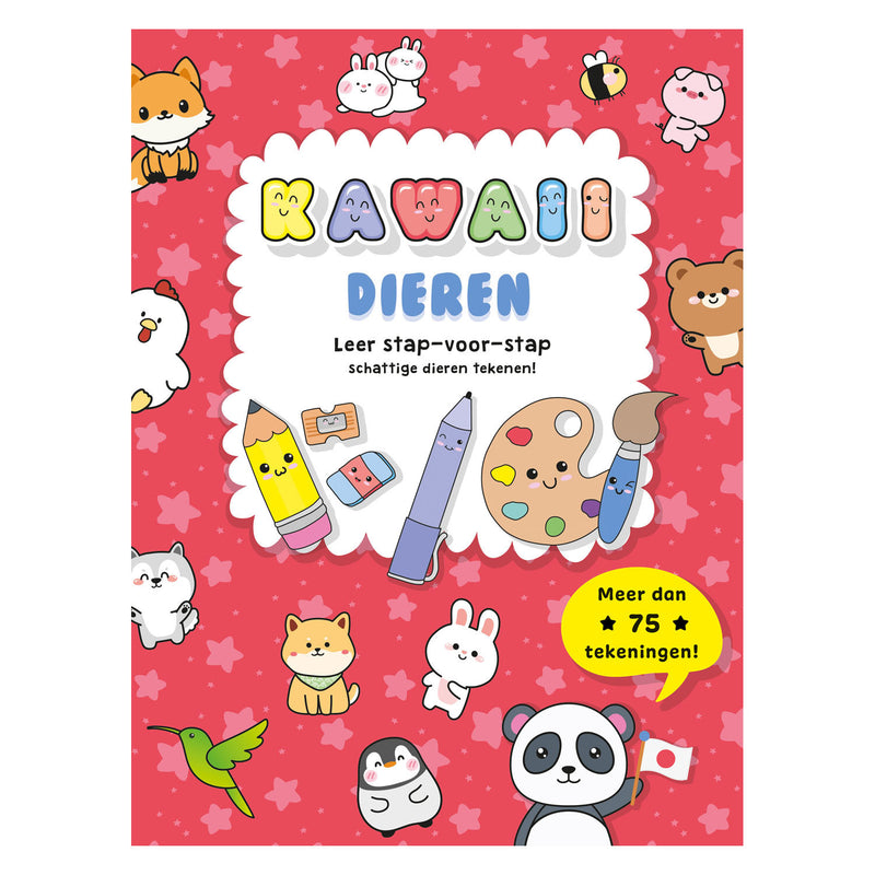 Load image into Gallery viewer, Rebo publishers kawaii dieren leer stap voor stap tekenen