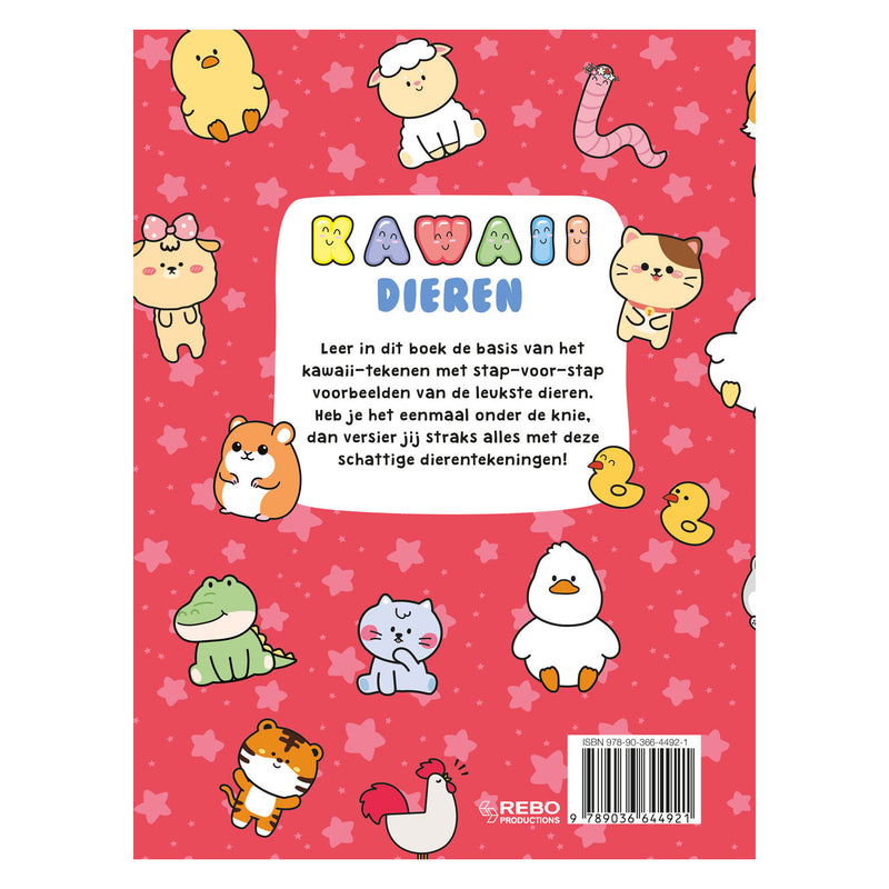 Load image into Gallery viewer, Rebo publishers kawaii dieren leer stap voor stap tekenen