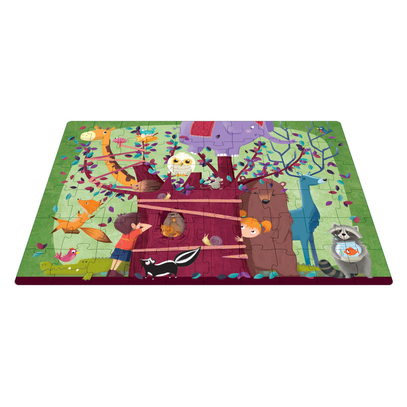 Load image into Gallery viewer, Rebo publishers boom vol dieren - boek + puzzel