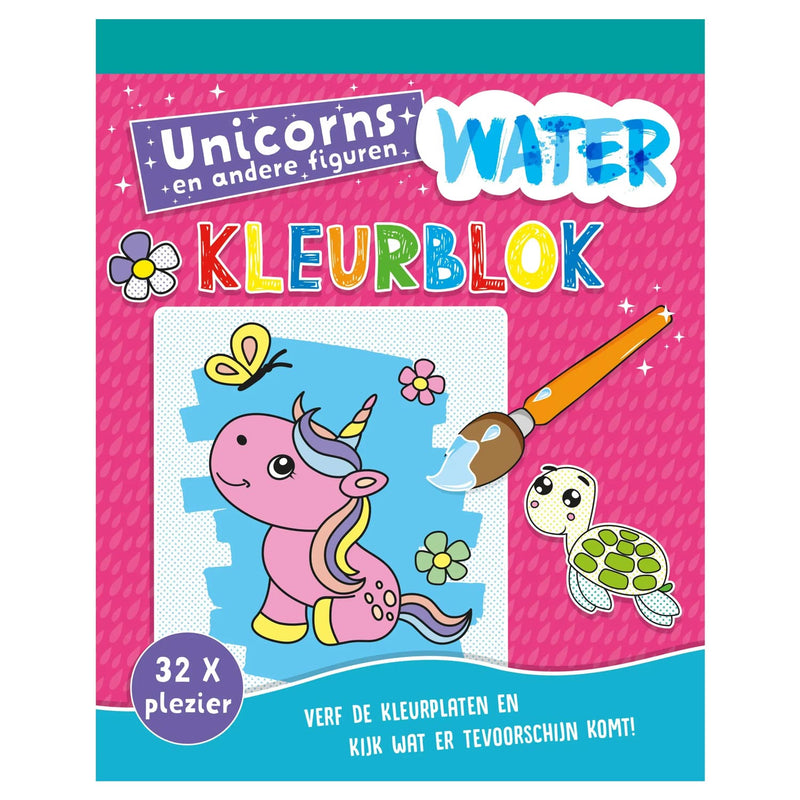 Load image into Gallery viewer, Rebo publishers waterkleurblok unicorns