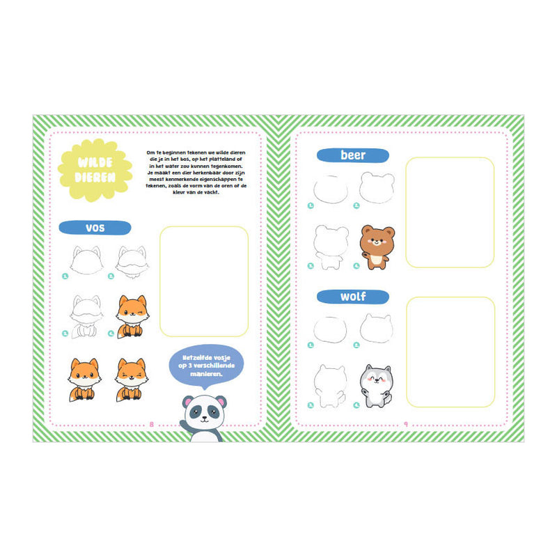 Afbeelding laden in galerijviewer, Rebo publishers kawaii tekenen - dieren
