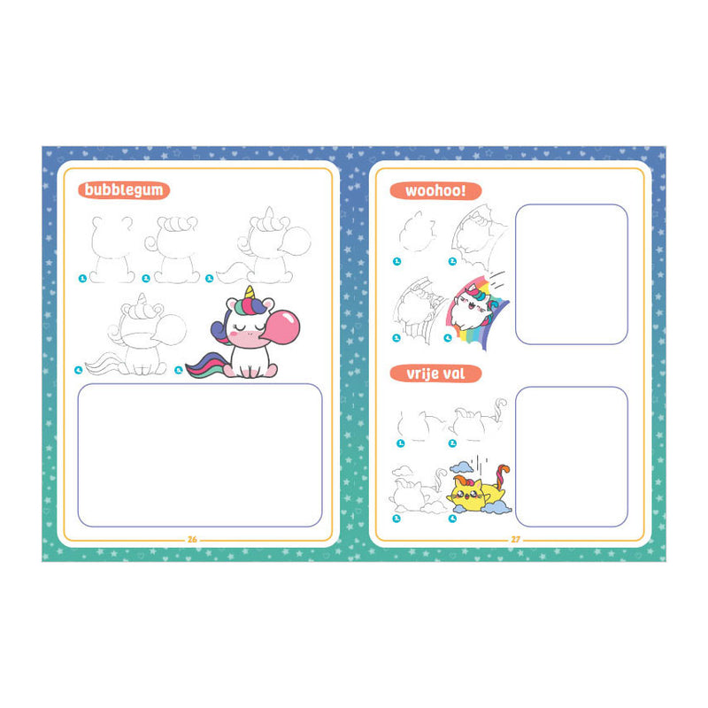 Chargez l'image dans la visionneuse de la galerie, Rebo publishers kawaii tekenen unicorns friends 6+