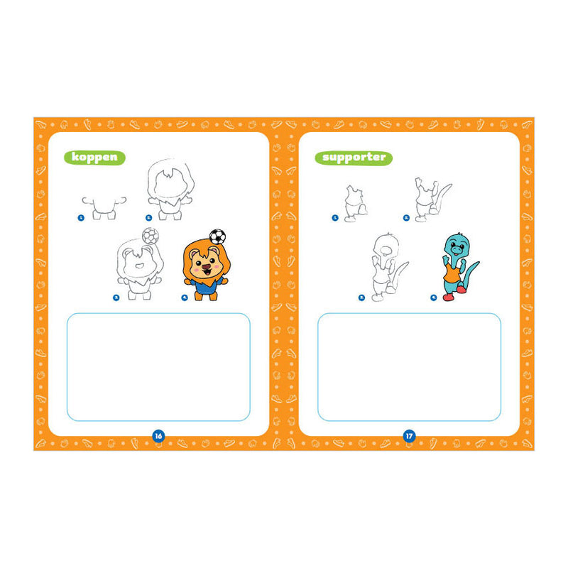 ギャラリービューアに画像をロードする, Rebo publishers kawaii tekenen voetbal 6+