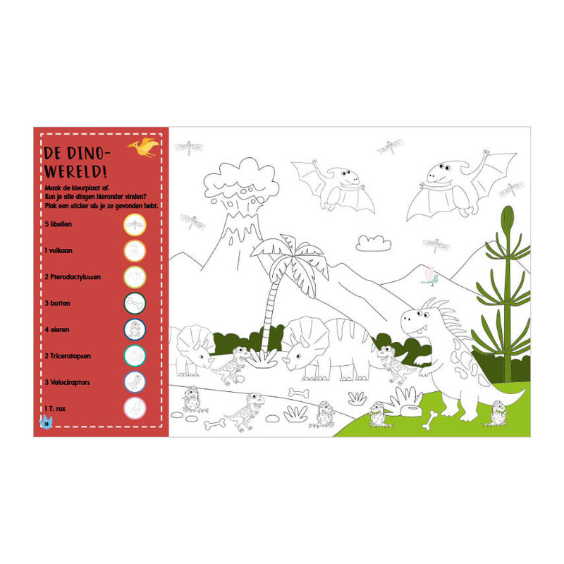 ギャラリービューアに画像をロードする, Rebo publishers doeboek dino's - 1000 stickers