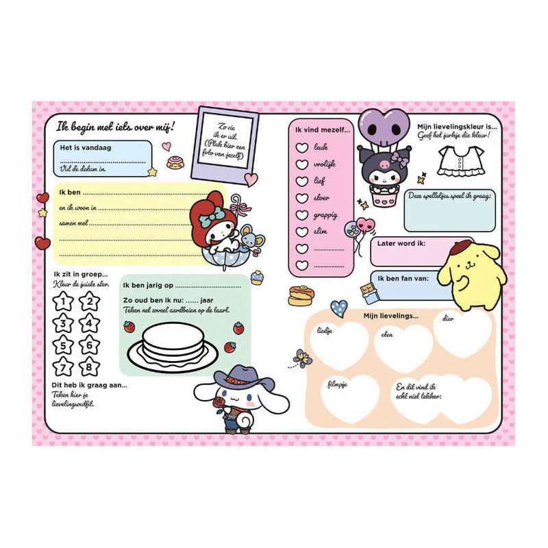 ギャラリービューアに画像をロードする, Hello kitty cinnamoroll vriendjes - vriendenboekje