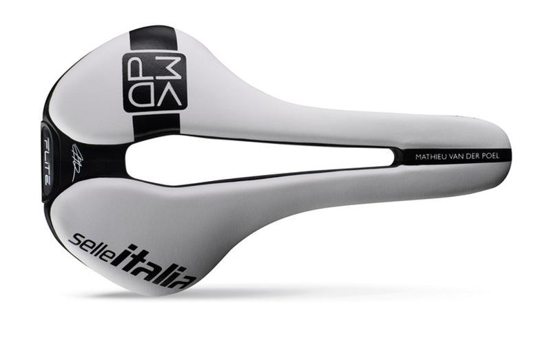 Laden Sie das Bild in Galerie -Viewer, Selle italia flite boost kit carbon superflow saddle - mathieu van der poel edition