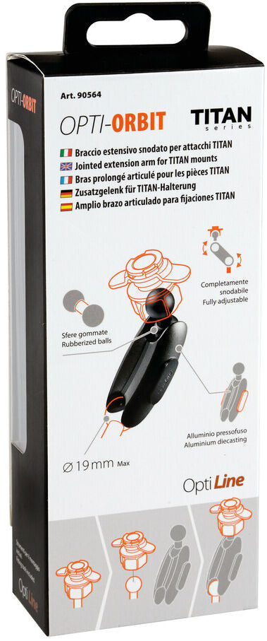 Load image into Gallery viewer, Lampa Opti-Orbit verlengingsarm met rubberen kogels