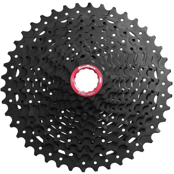 Afbeelding laden in galerijviewer, SunRace cassette 11V 10-42 CSMX9X zwart