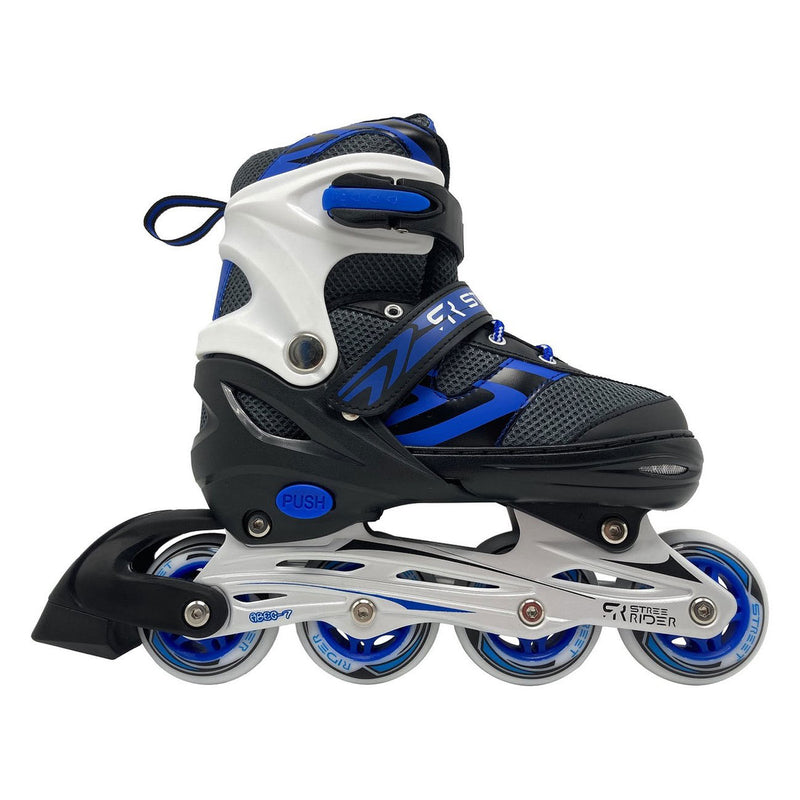 Afbeelding laden in galerijviewer, Street rider skeelers blauw zwart, maat 37-40