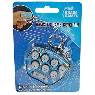 Afbeelding laden in galerijviewer, Brain games hamster game sleutelhanger met licht en geluid