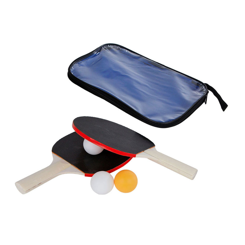 Afbeelding laden in galerijviewer, Tafeltennisset 2 bats en 3 ballen in tas, 6dlg.
