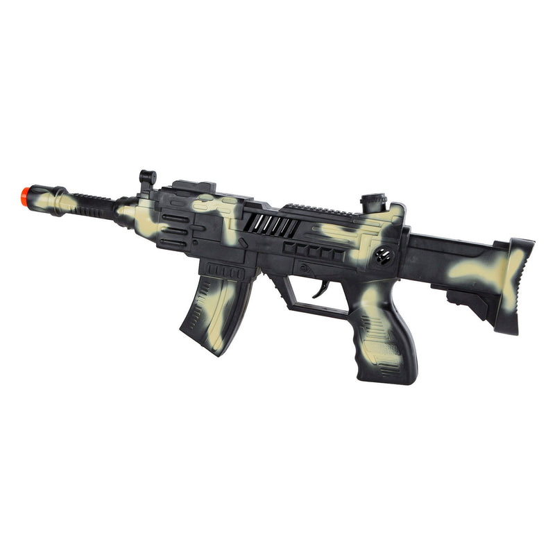 Load image into Gallery viewer, Mission control geweer camouflage met ratel, 37,5cm