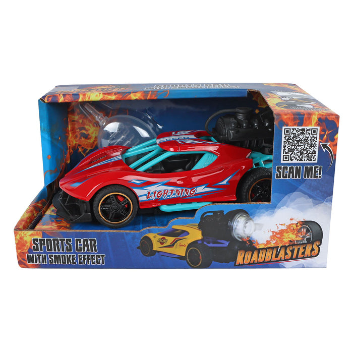 Load image into Gallery viewer, Roadblasters pull-back raceauto met rook, licht en geluid