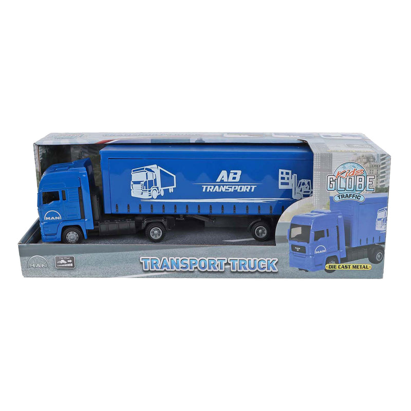 Afbeelding laden in galerijviewer, Kids globe man vrachtwagen met oplegger, 30cm