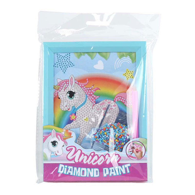 Chargez l'image dans la visionneuse de la galerie, Unicorn diamond painting eenhoorn met fotolijst