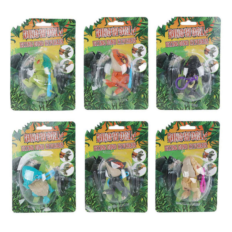 Chargez l'image dans la visionneuse de la galerie, Dinoworld bijtende dinosaurus sleutelhanger, 12cm