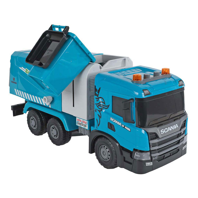Chargez l'image dans la visionneuse de la galerie, 2-play scania vrachtwagen vuilniswagen frictie met licht en geluid