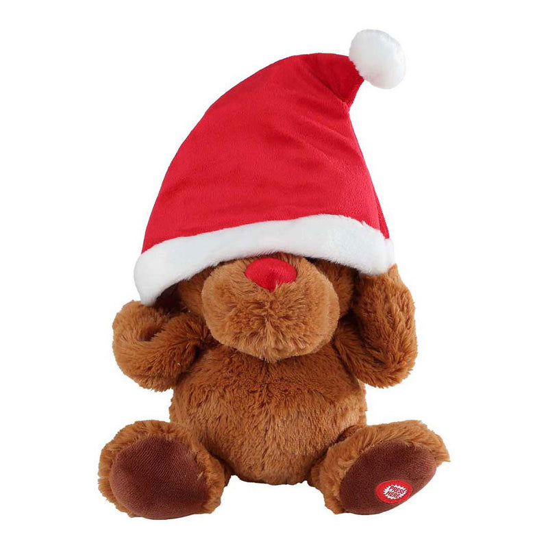 Load image into Gallery viewer, Take me home dansend rendier met kerstmuts en muziek