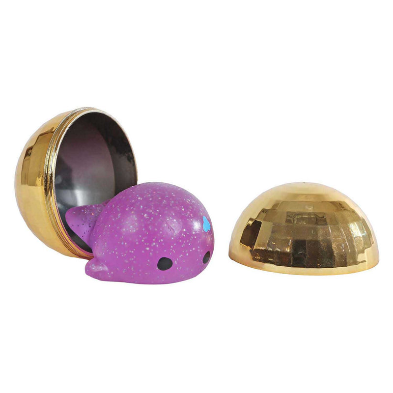 Afbeelding laden in galerijviewer, Glamour surprise glitterbal met verrassings squishy