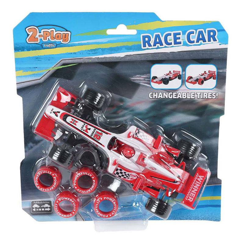 Afbeelding laden in galerijviewer, 2-play formule raceauto met extra banden pull back