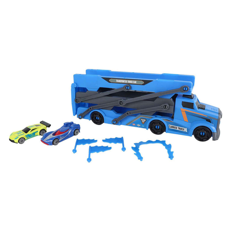 Load image into Gallery viewer, Roadblasters vrachtwagen met 2 autos - lanceerfunctie