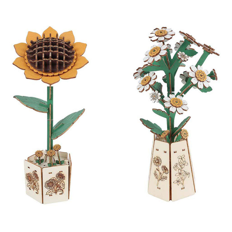 Afbeelding laden in galerijviewer, Van manen veenendaal bv maak je eigen houten bloemen - 20,5cm