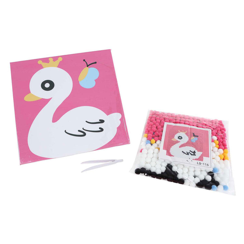 Load image into Gallery viewer, Maak je eigen schilderij met wattenbollen - 20x20cm