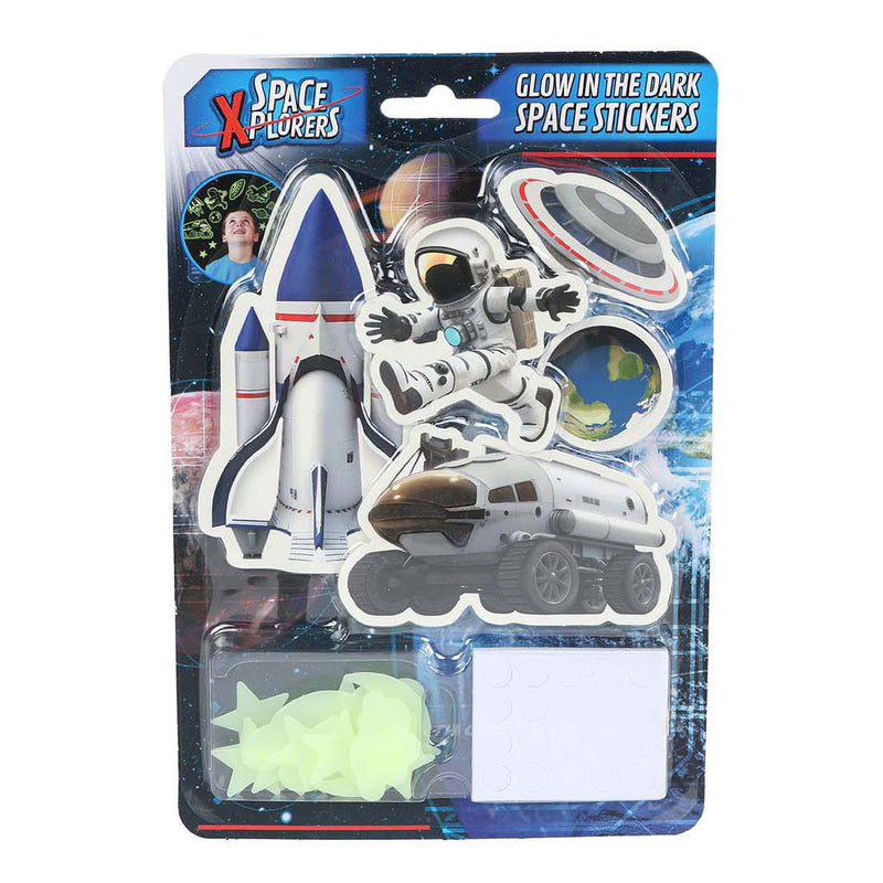 Load image into Gallery viewer, Space xplorers glow in the dark stickers - 21st.