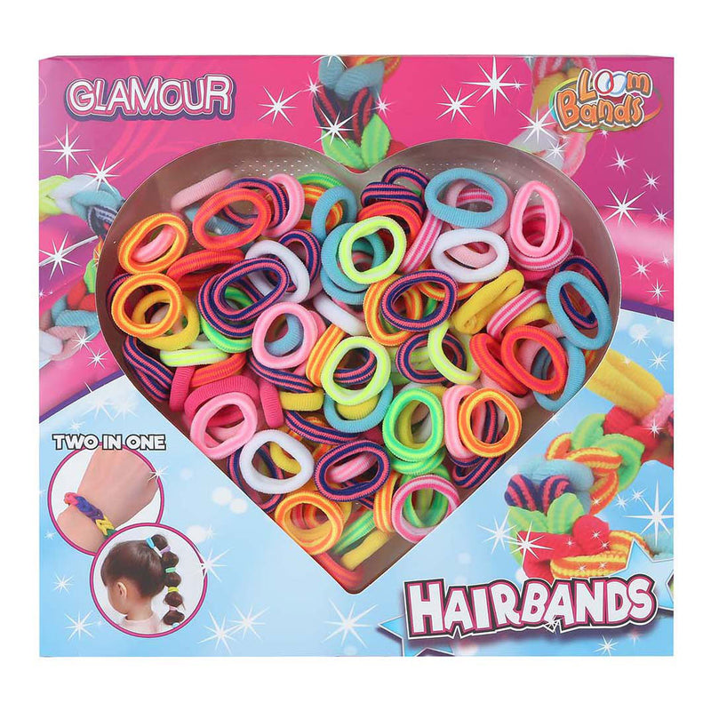 Afbeelding laden in galerijviewer, Glamour loom haarbandjes - 150st.